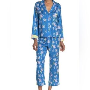 UGG Katherine Pajama Set in Blue Aster Floral Size M